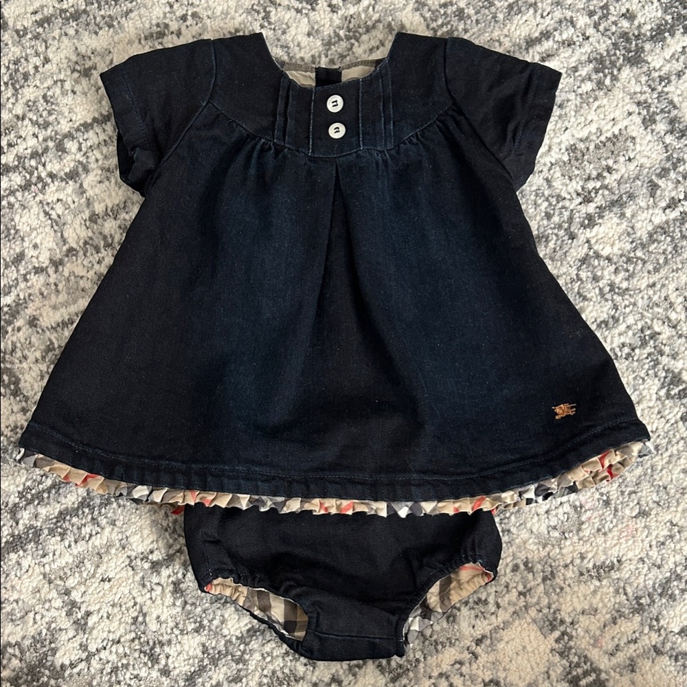 Burberry Denim Two-piece with classic checkered pattern